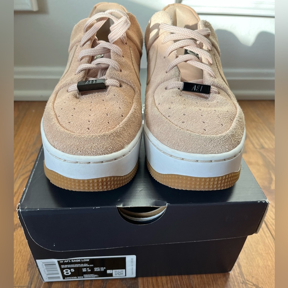 Nike Women's Athletic Shoes in Tan and White